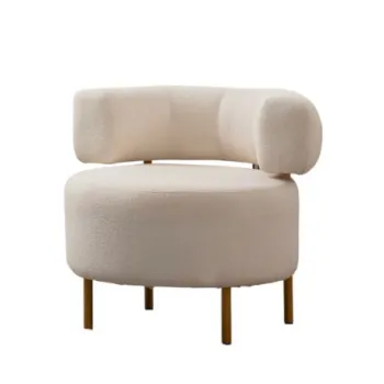 Fotoliu fix RIVER, alb, 85x76x80 cm imagine