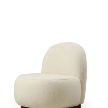 Fotoliu fix TINA, alb, 74x85x75 cm imagine