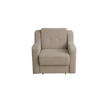 Fotoliu GINA II extensibil, cu arcuri si lada depozitare, crem, 95x100x95 cm imagine