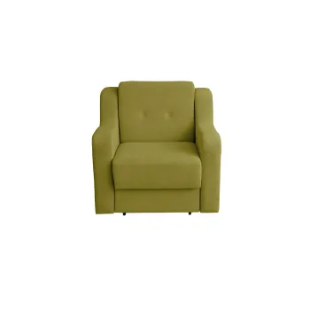 Fotoliu GINA II extensibil, cu arcuri si lada depozitare, verde deschis, 95x100x95 cm imagine