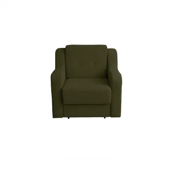 Fotoliu GINA II extensibil, cu arcuri si lada depozitare, verde inchis, 95x100x95 cm imagine