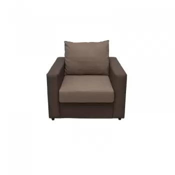 Fotoliu NERO extensibil, maro, 93x90x80 cm imagine