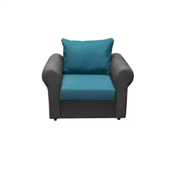 Fotoliu SARA extensibil, turcoaz, 105x95x78 cm imagine