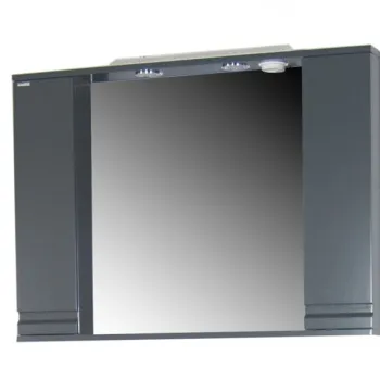 Kit oglinda seria 786, front MDF, antracit, 90x71 cm imagine