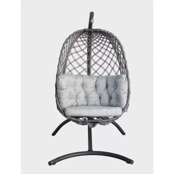 Leagan suspendat PALERMO, gri, 124x118x186 cm imagine