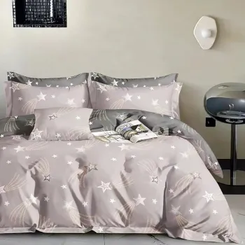 Lenjerie de pat Percale 1P, 3 piese, cearceaf pat clasic 160cm x 240cm, cearceaf pilota 150cm x 220cm, 1 fata perna 50 x 70, PRC134 imagine