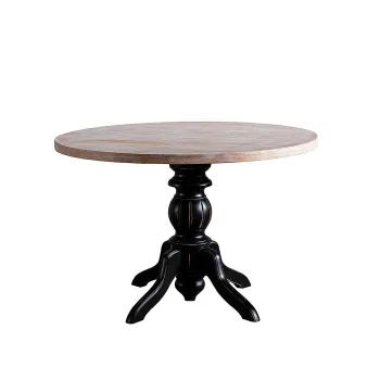 Masa ALBERO32, negru, 115x75x115 cm imagine