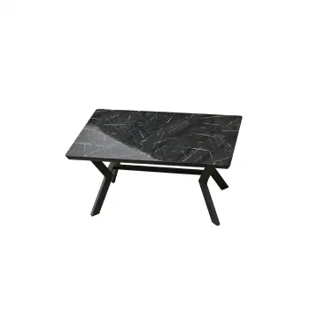 Masa extensibila ARRAY M, dreptunghiulara, marmura negru, 160 360x103x75 cm imagine