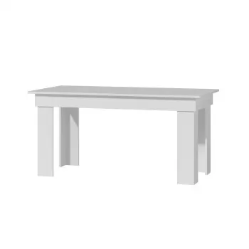 Masa MONTILLA, 8 persoane, alb, 160x80x75 cm imagine