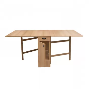 Masa plianta 4L, 8 persoane, maro deschis, 92 180x92x80 cm imagine