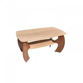 Masuta cafea MALVINA, sonoma + nuc, 100x60x52 cm imagine