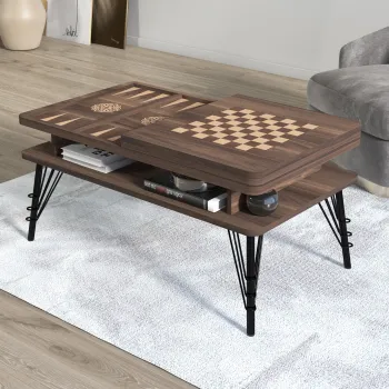 Masuta cafea TABLE, maro, 103x59x50 cm imagine