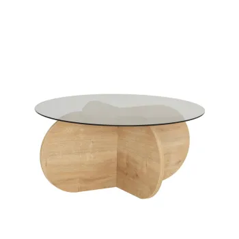 Masuta de cafea BUBBLE, stejar, 75x75x35 cm imagine