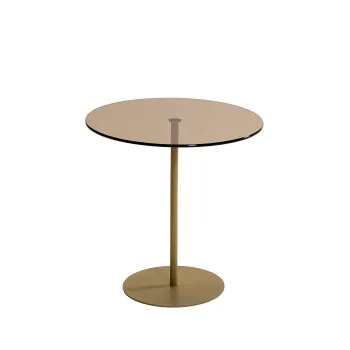 Masuta de cafea CHILL-OUT, auriu + bronz, 50x50x50 cm imagine
