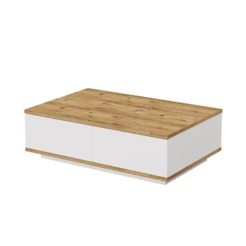 Masuta de cafea FR14-AW, pin atlantic + alb, 90x60x28,6 cm imagine