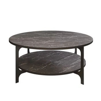Masuta de cafea VERSY, negru, 90x90x36,8 cm imagine