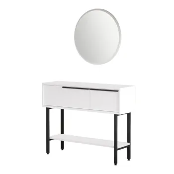 Masuta de toaleta ON12-W, alb, 100x29,5x76 cm imagine