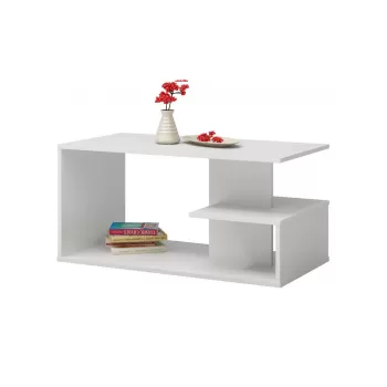 Masuta living TOLEDO, alb, 90x51x40 cm imagine