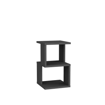 Noptiera CARTER, antracit, 29,6x29,6x49,4 cm imagine