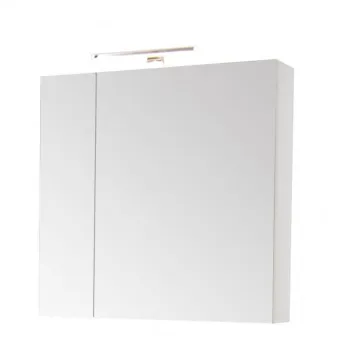 Oglinda cu iluminare LED, SERENA, alb, 60x68 cm imagine