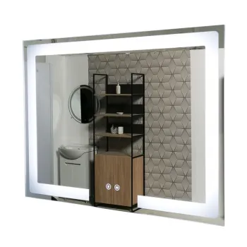 Oglinda cu iluminare LED si functie dezaburire, MD1, 80x60 cm imagine