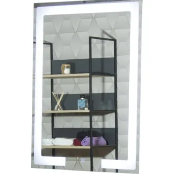 Oglinda cu iluminare LED si intrerupator touch, MD1, 60x80 cm imagine