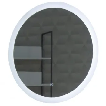 Oglinda cu iluminare LED si intrerupator touch, MD2, diametru 60 cm imagine