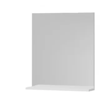 Oglinda cu polita, seria 055, alb, 60x68 cm imagine