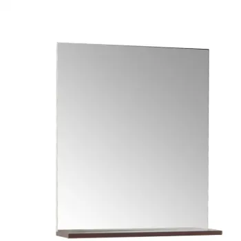 Oglinda cu polita seria 067, wenge, 60x68 cm imagine