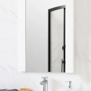 Oglinda ECO PROMO, alb, 45x68 cm imagine