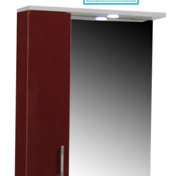 Oglinda seria 020, front MDF, bordo, 55x71 cm imagine