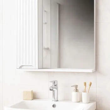 Oglinda Seria 033, front MDF, alb, 60x71 cm imagine