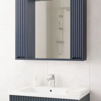 Oglinda seria 033, front MDF, antracit, 80 cm imagine