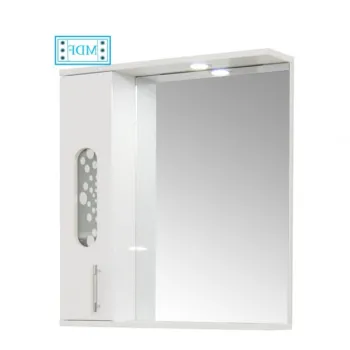 Oglinda seria 177, material MDF, alb, 65x71 cm imagine