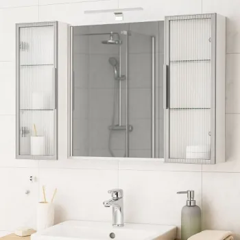 Oglinda seria 758, montata, alb, 100x68 cm imagine