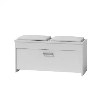 Pantofar LORCA, 3 rafturi, alb, 100x38x46 cm imagine