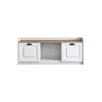 Pantofar P2, alb + nuc, 120x40x45 cm imagine
