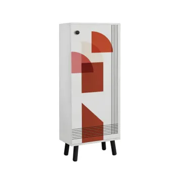 Pantofar VEGAS, alb + multicolor 1, 50x38x135 cm imagine