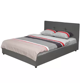 Pat tapitat ECONO I, 160x200 cm, gri imagine