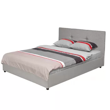 Pat tapitat ECONO I, gri, 140x200 cm imagine