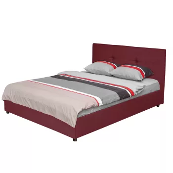 Pat tapitat ECONO I, mov inchis, 140x200 cm imagine