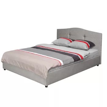 Pat tapitat ECONO II, 140x200 cm, gri inchis imagine