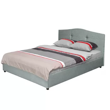 Pat tapitat ECONO II, 140x200 cm, gri verzui imagine