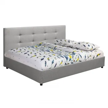 Pat tapitat ECONO L200, 140x200 cm, gri imagine