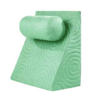 Perna Relax TV 60x68x30cm, ortopedica pentru citit, antireflux, cu husa detasabila, confortabila si rezistenta la spalari multiple la 40 grade, Vernil imagine