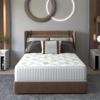 Saltea cu memorie Somnart Memory Ultimate 90x200, inaltime 24 cm, husa cu Aloe Vera, cu manere, fermitate medie imagine