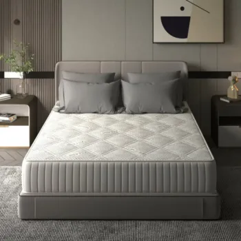 Saltea cu memorie Somnart Silver Relax 90x200, inaltime 24 cm, husa tricot Silver, cu manere, fermitate medie imagine