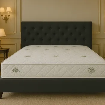 Saltea cu spuma poliuretanica Somnart Aloe Vera 90 200, inaltime 20 cm, husa cu Aloe Vera, fermitate medie imagine