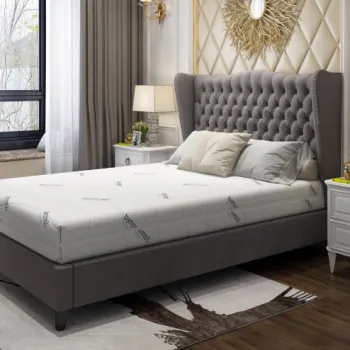 Saltea cu spuma poliuretanica Somnomed Antiacaria 160x200, inaltime 20 cm, pentru alergici, husa detasabila si lavabila cu tratament antiacarian, fermitate medie imagine