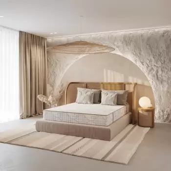 Saltea EKO POCKET cu arcuri, 180x200 cm, H 24 cm, fata vara fata iarna imagine